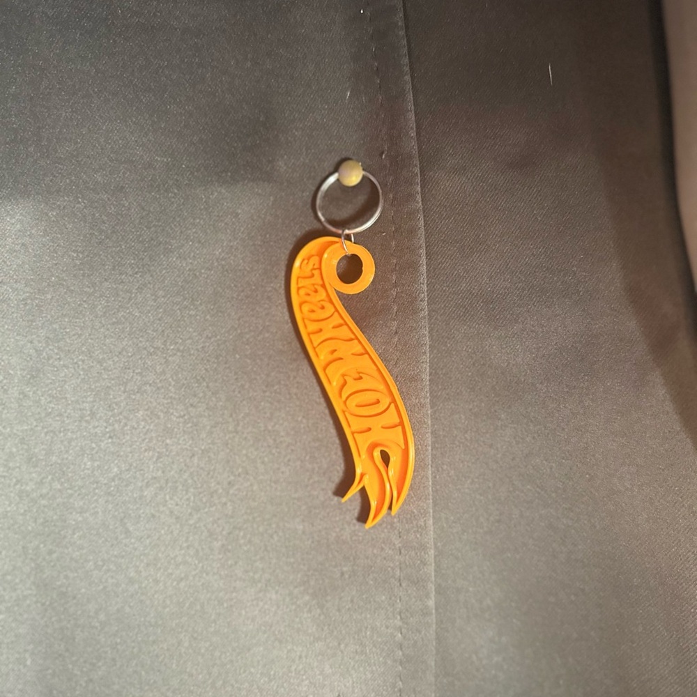 Orange Hot wheels Keychain